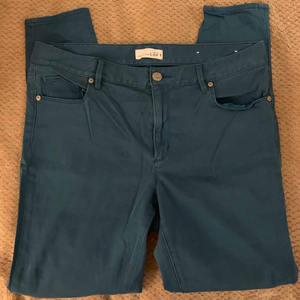 Teal Loft Jeggings Size 12